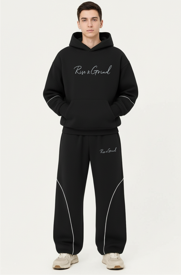 Ultimate Hoodie Co-Ord Set : Black