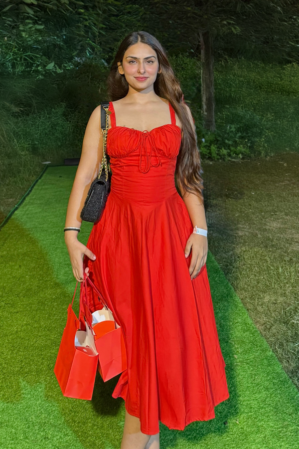 Janie Pocket Dress : Crimson