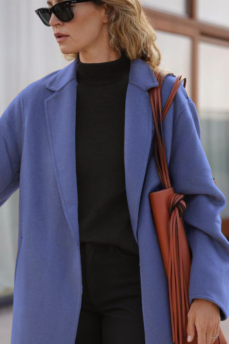 Very Peri - Wool Blend Long Coat