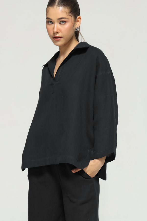 Lyssa Two-Piece Set : Black