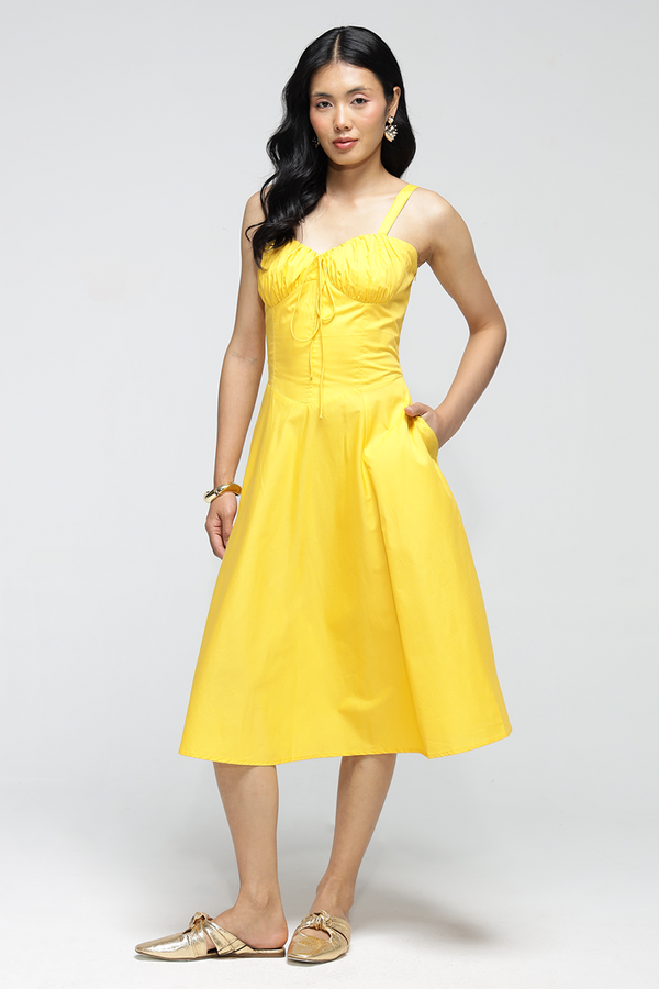 Janie Pocket Dress : Sunshine Yellow