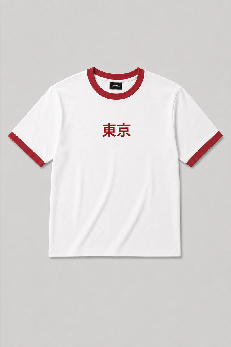 Tokyo - Ringer Cropped Tee