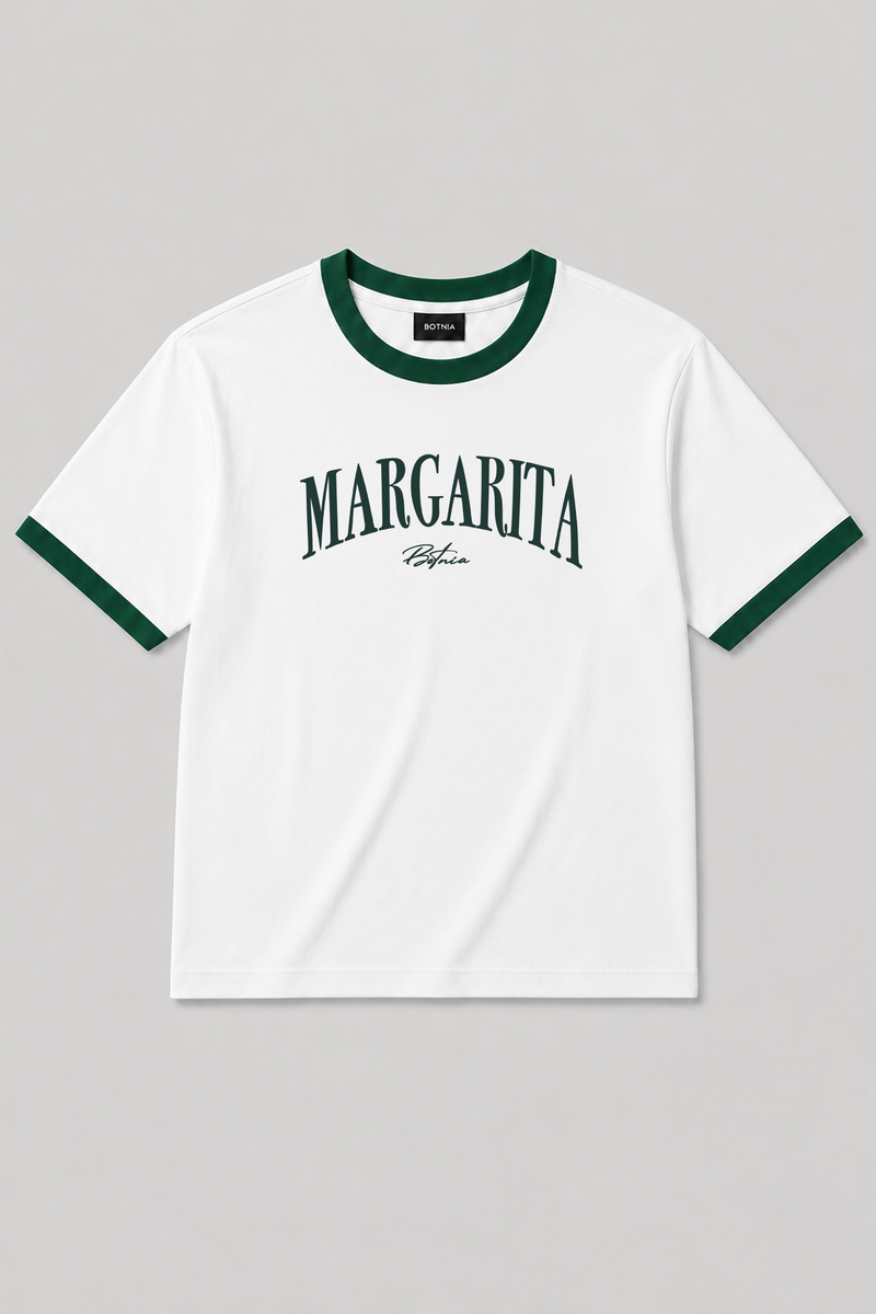 Margarita - Ringer Cropped Tee