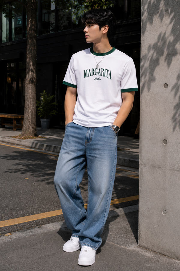 Margarita - Ringer Cropped Tee