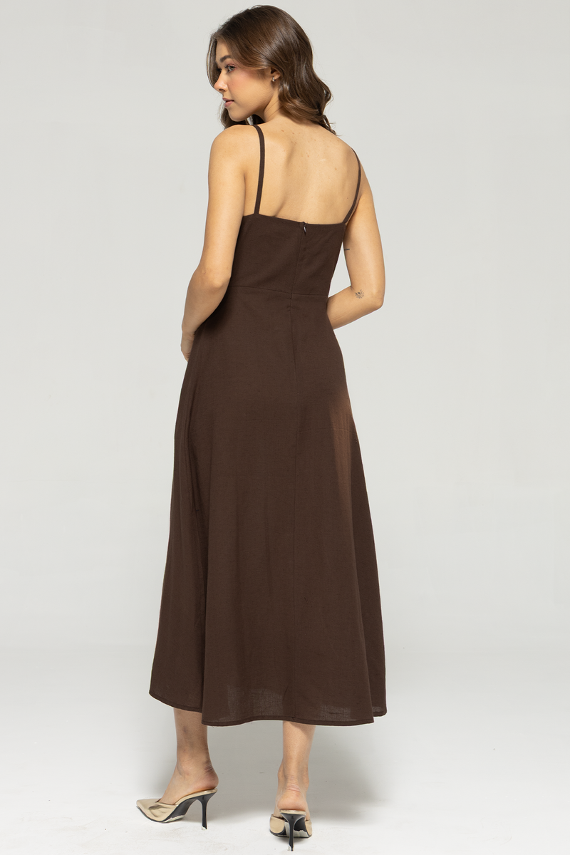 Akaia Linen Set : Brown