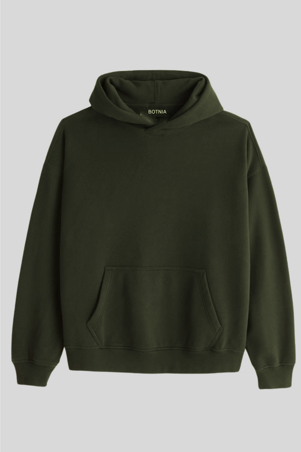 Oversized Hoodie- Deep Olive
