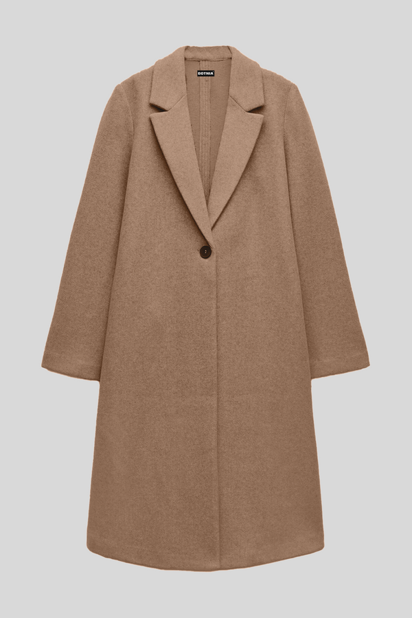 Camel - Wool Blend Long Coat