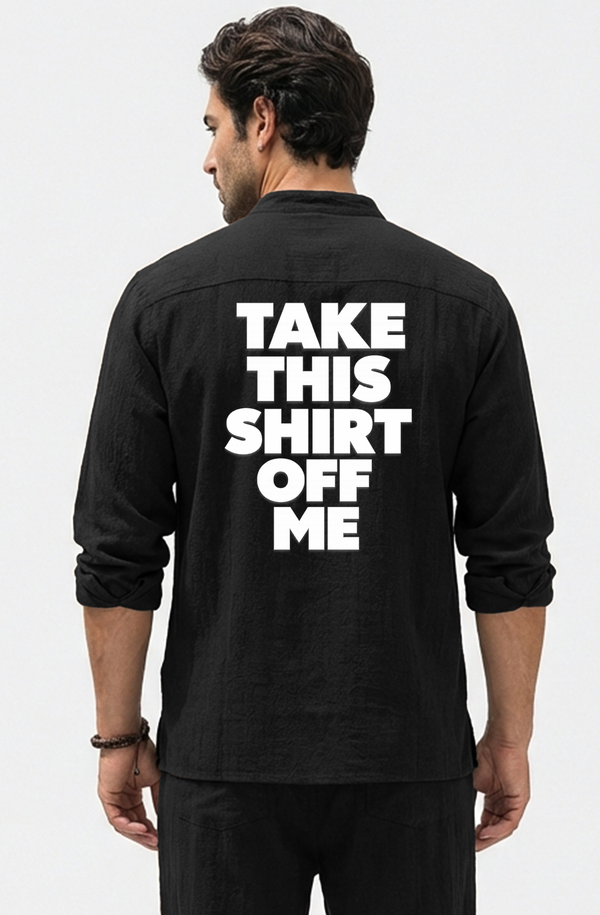 Take This Shirt Off Me: Black Gauze Shirt