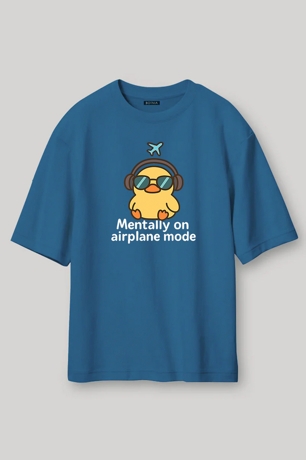 Airplane Mode- Oversized T-Shirt