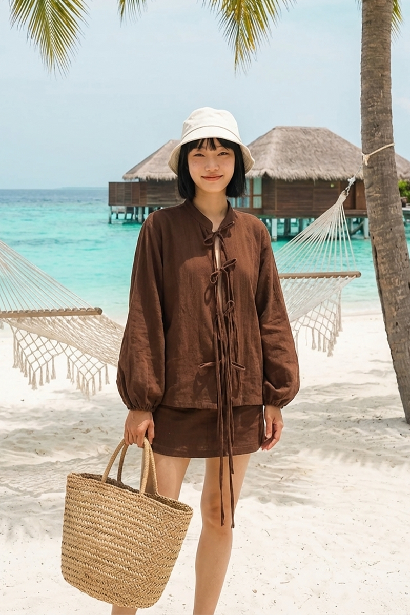 Irene Two Piece : Brown