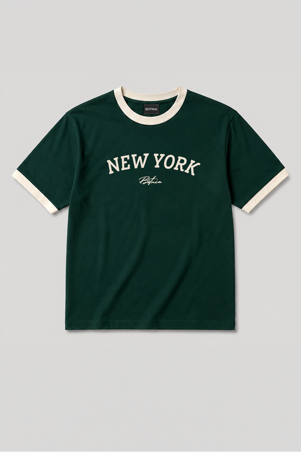 New York  - Ringer Cropped Tee
