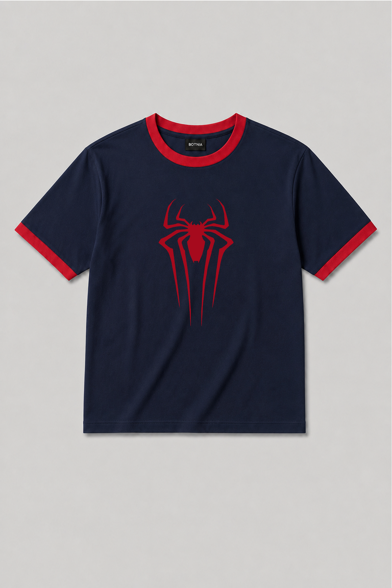 Spidey - Ringer Cropped Tee