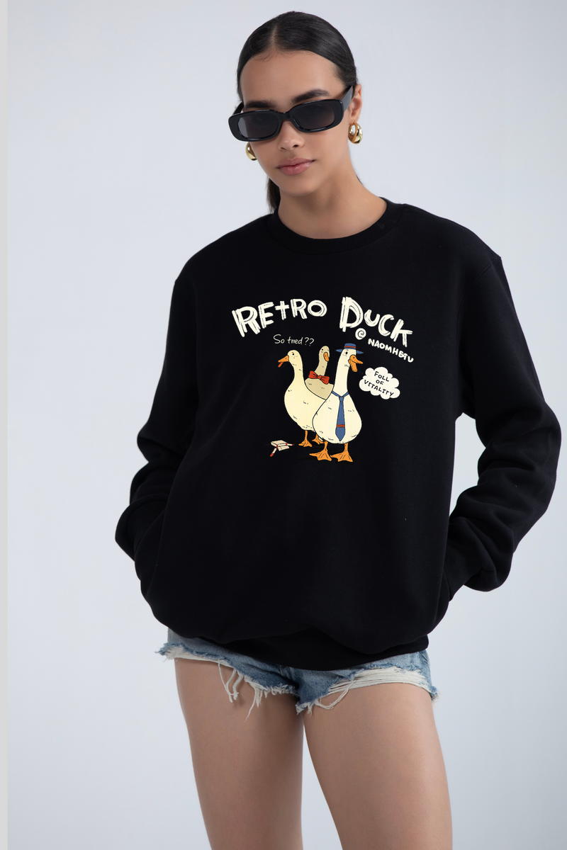 Retro Duck - Oversized Sweatshirt