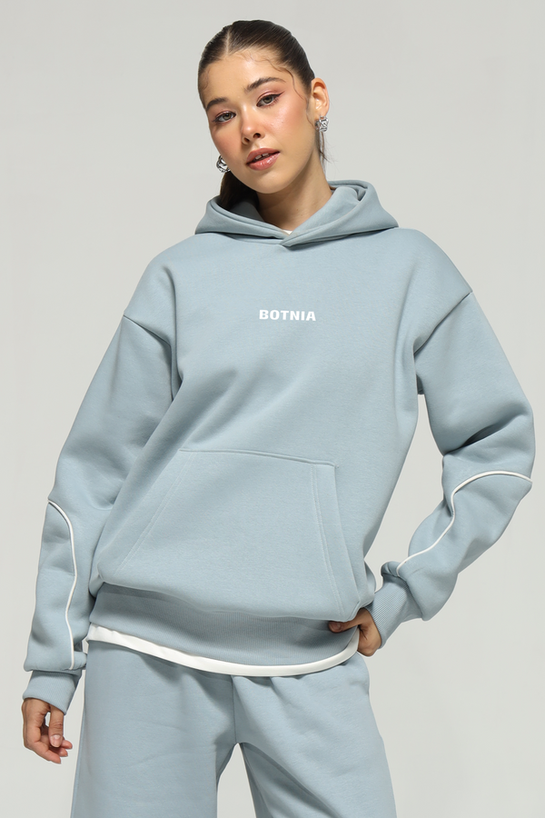 Jade - Oversized Hoodie - Alice Blue