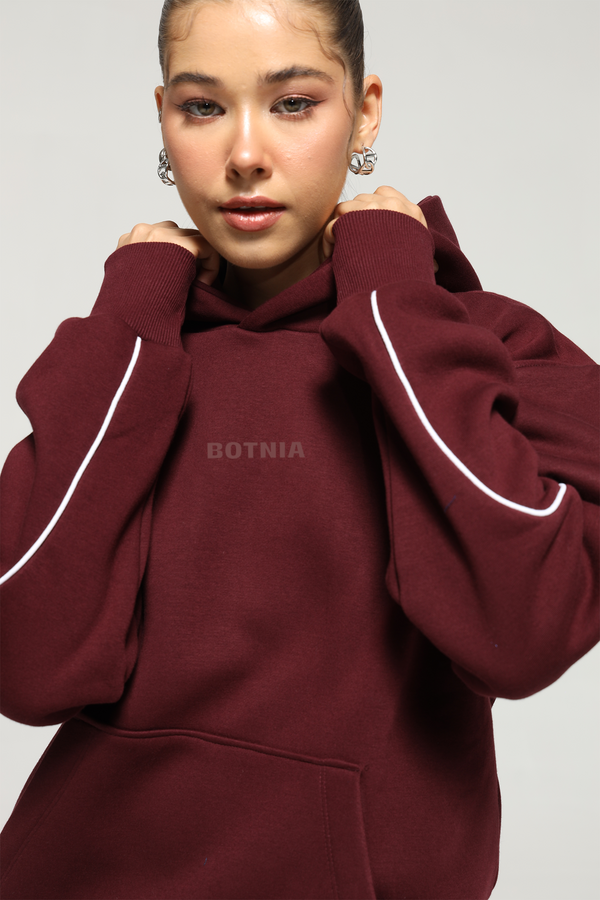 Jade - Oversized Hoodie- Wild Berry