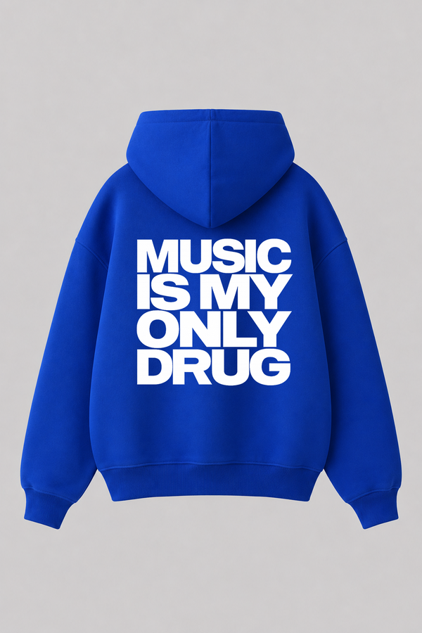 Music is my only drug - Oversized Hoodie