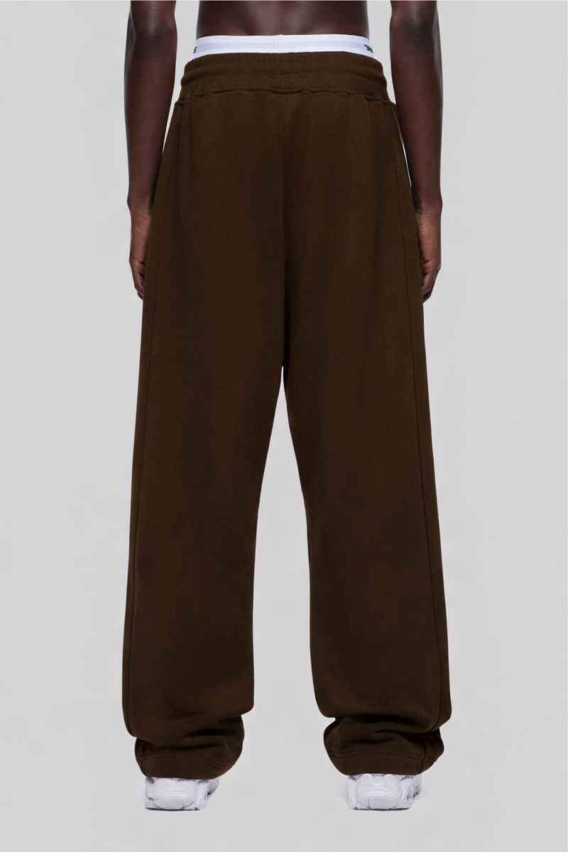 Straight Brown Pants