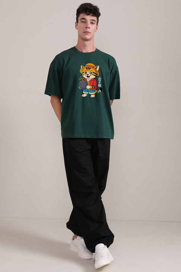 One Piece Cat - Oversized T-Shirt