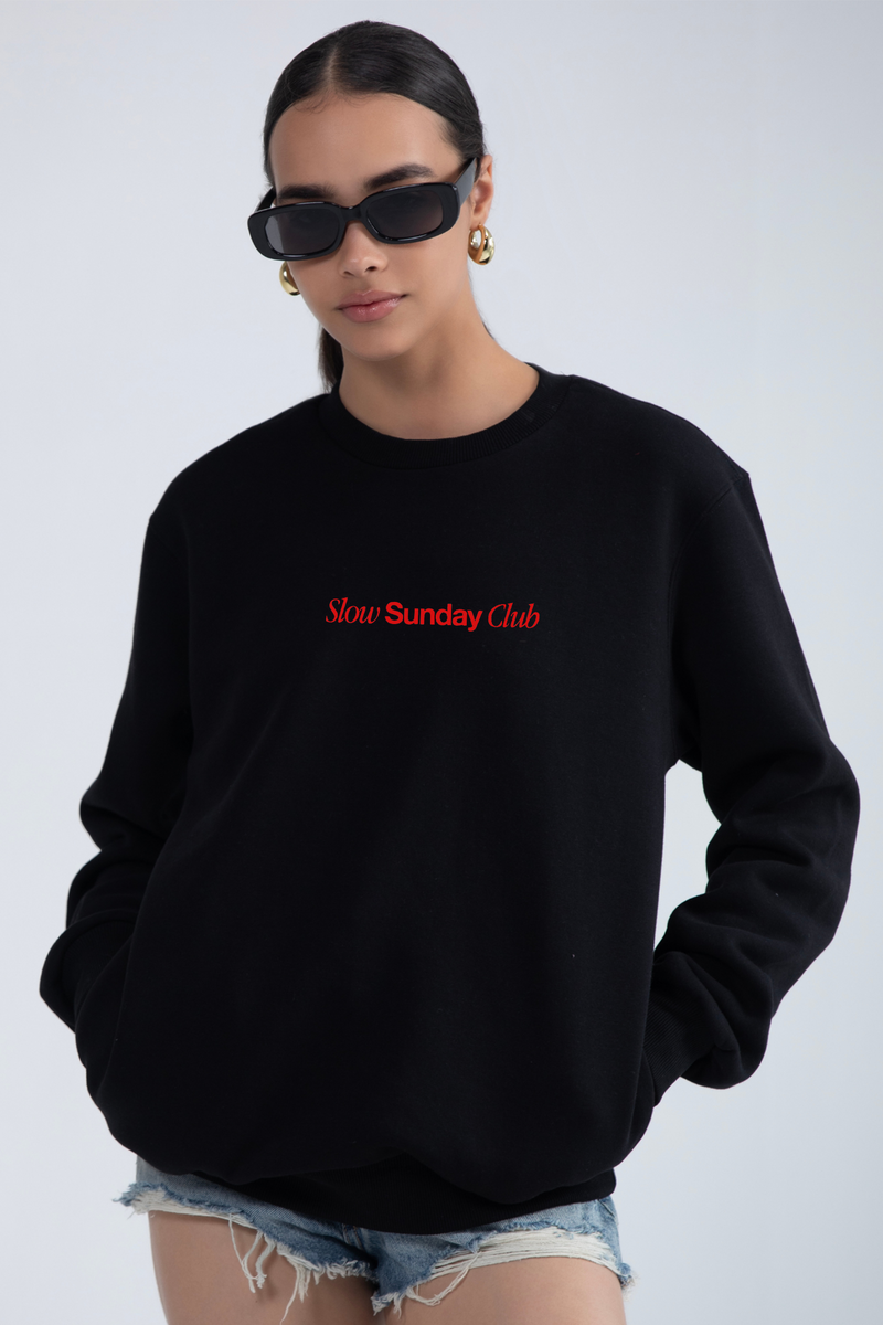 Slow Sunday Club- Oversized Sweatshirt