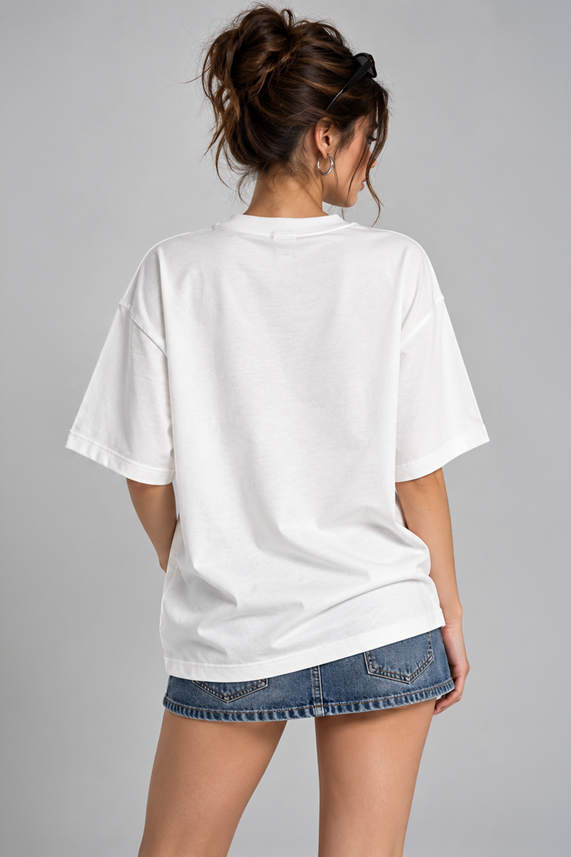 Blue Lace Case - Oversized T-Shirt