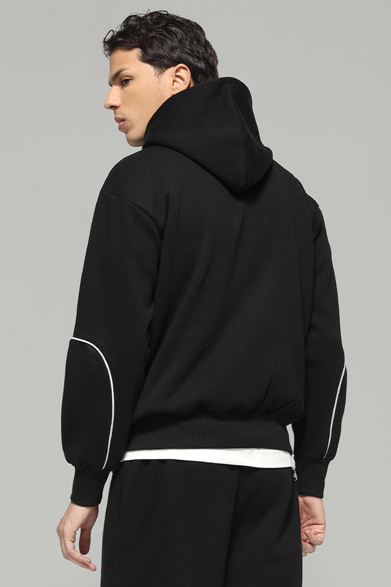 Jade - Oversized Hoodie - Blod Black