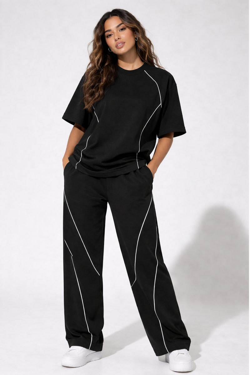 Phantom Line Co-ord Set : Bolt Black