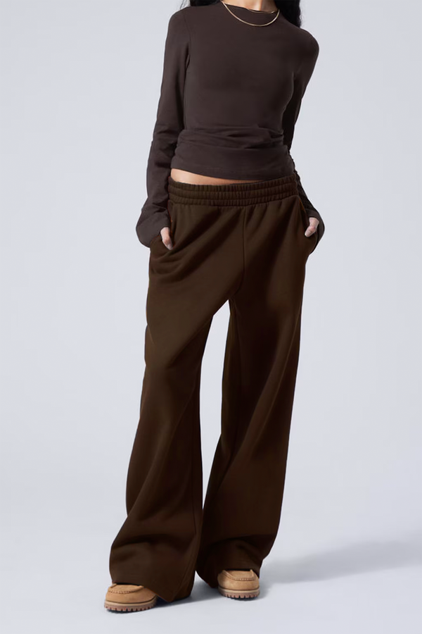 Straight Brown Pants