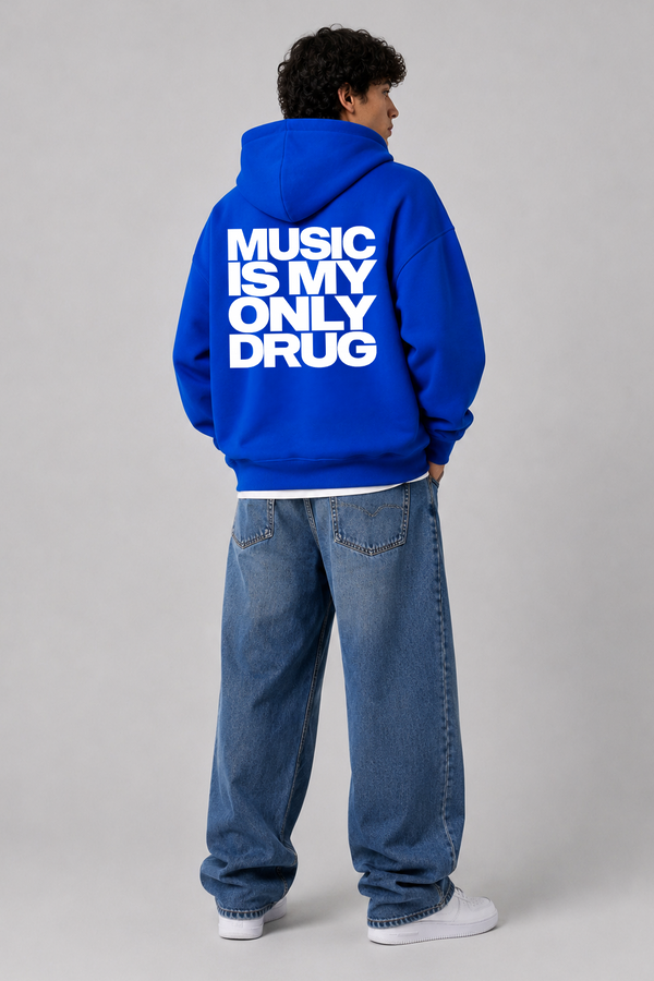 Music is my only drug - Oversized Hoodie