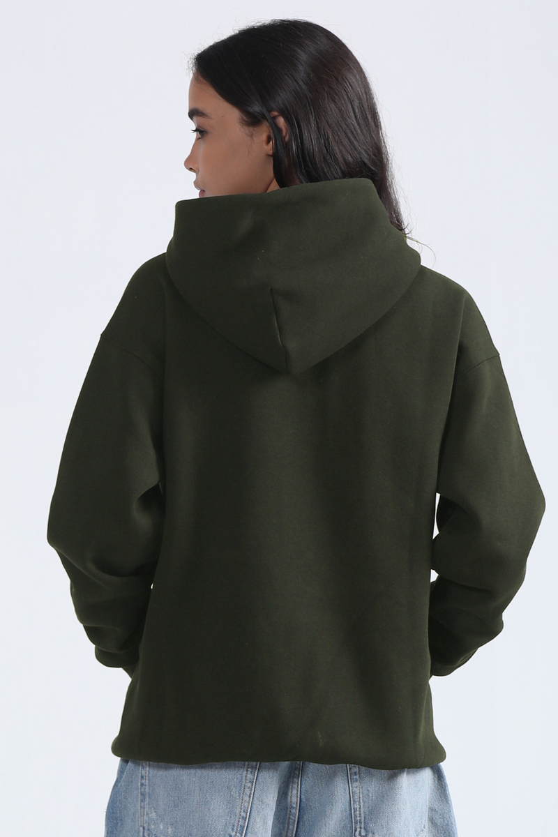 Oversized Hoodie- Deep Olive