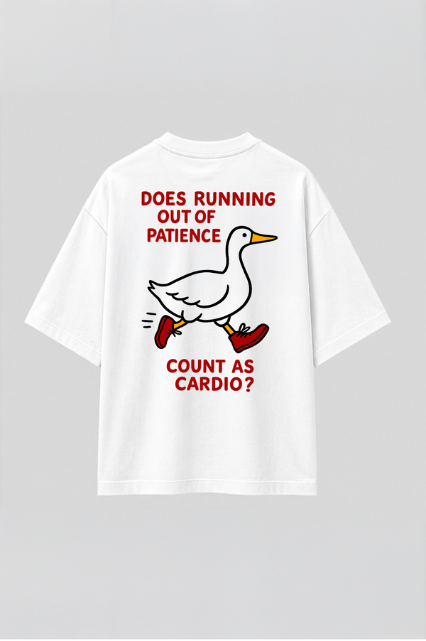 Does Running Out Of Patience - Oversized T-Shirt