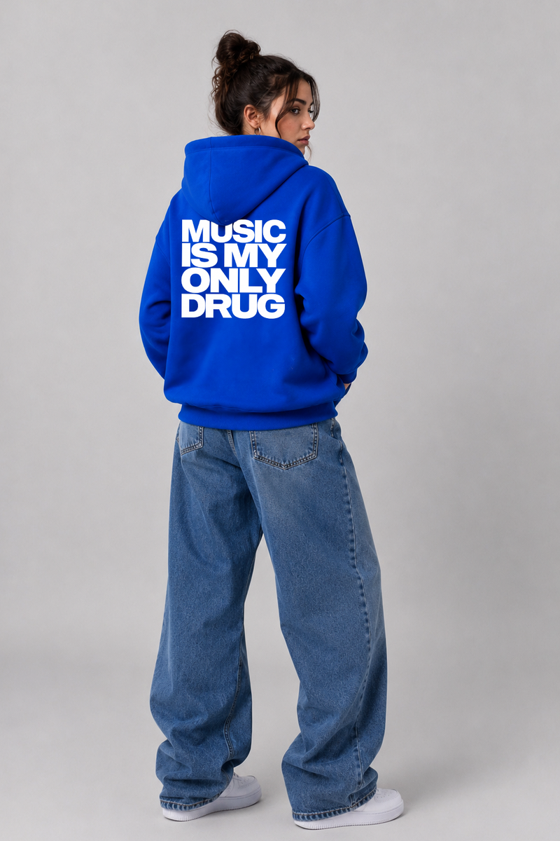 Music is my only drug - Oversized Hoodie