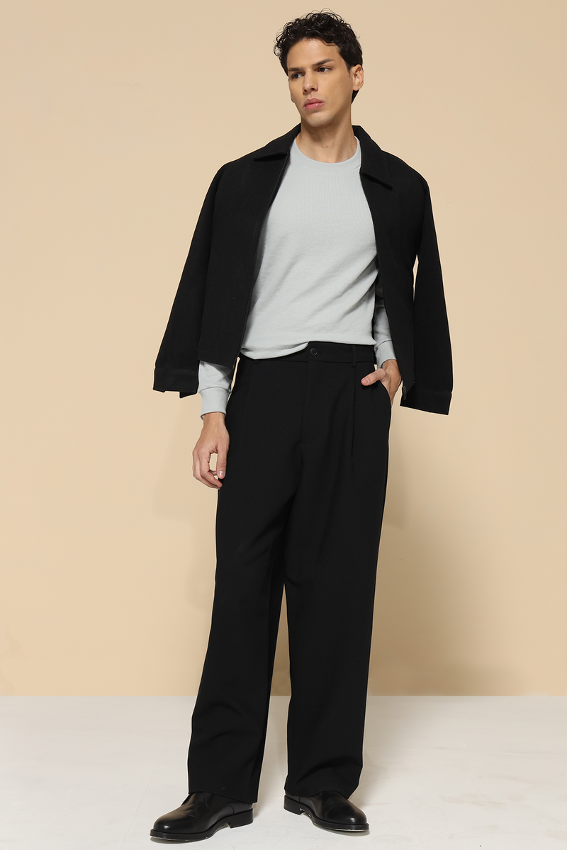 Waffle Long Sleeve T-Shirt - Grey