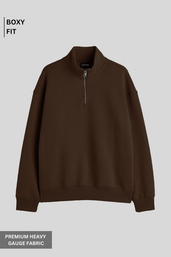 Zip-top Brown Sweatshirt