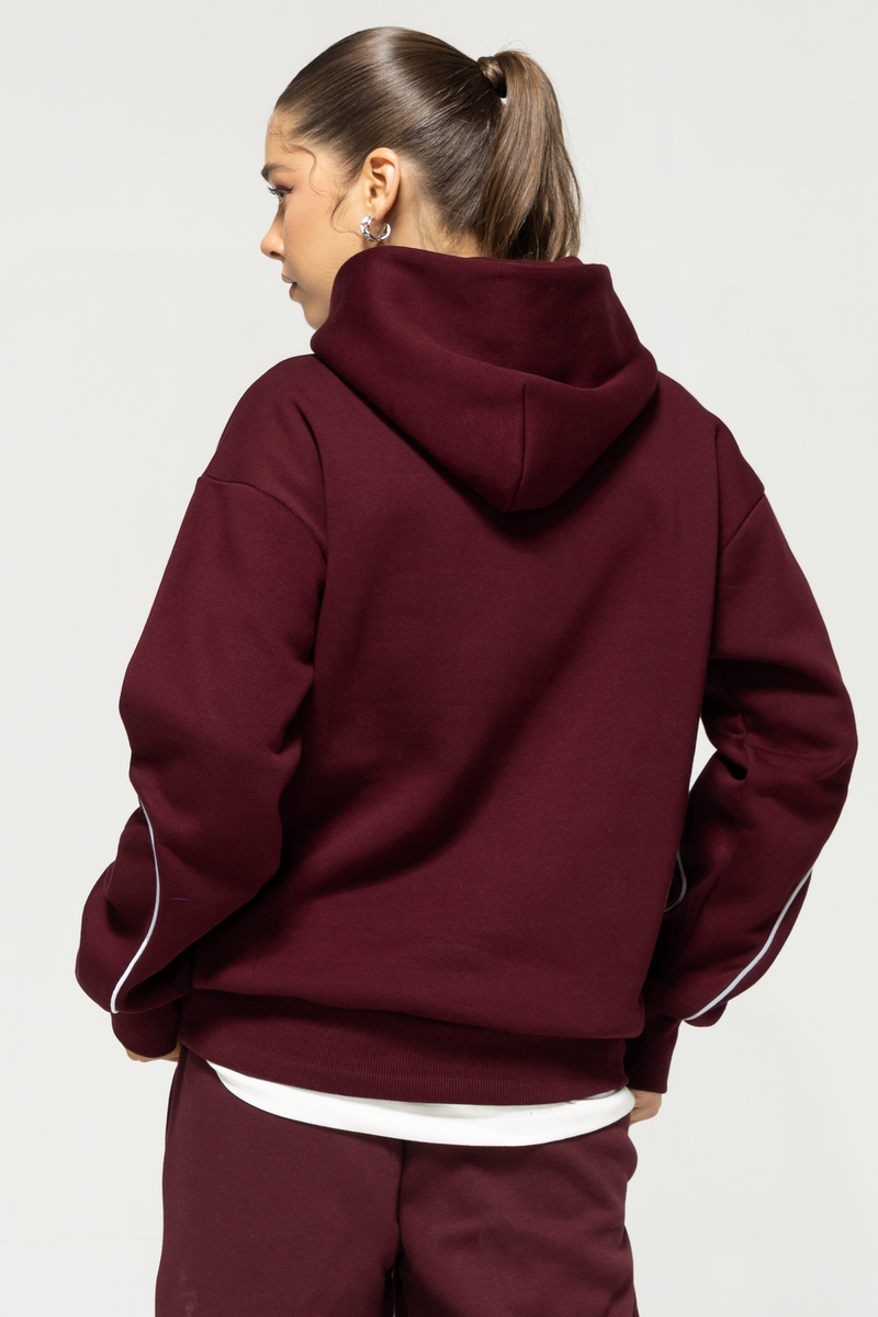Jade - Oversized Hoodie- Wild Berry