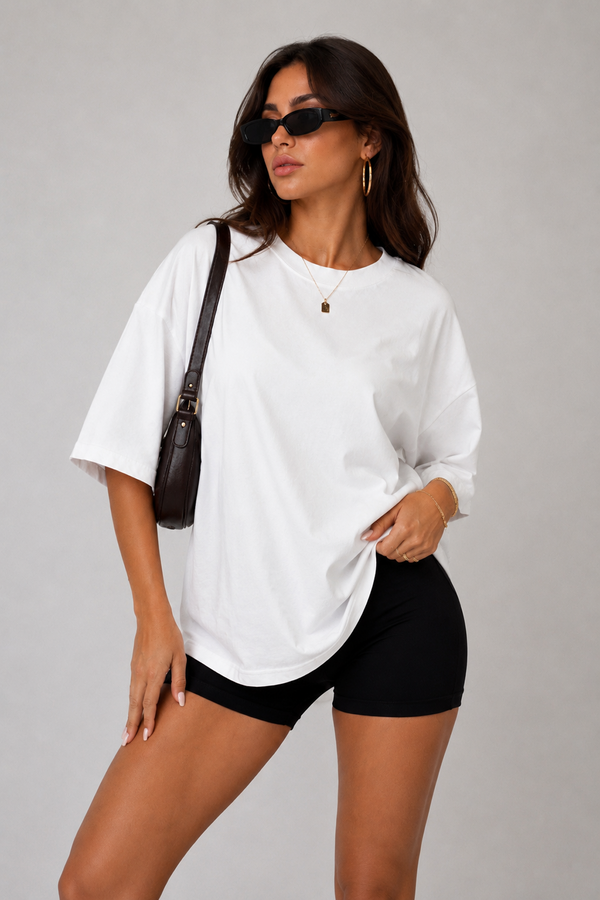 Heart Shape Tee - White