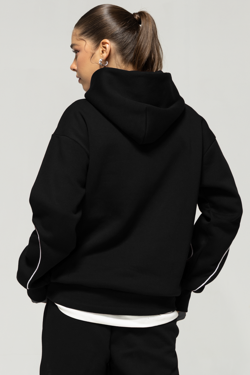 Authentic - Oversized Hoodie - Blod Black