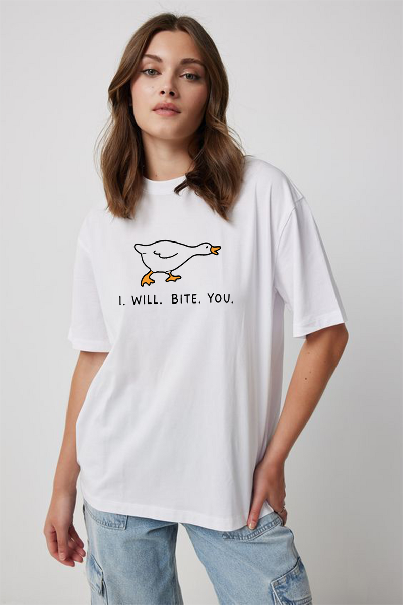 I Will Bite You - Oversized T-Shirt