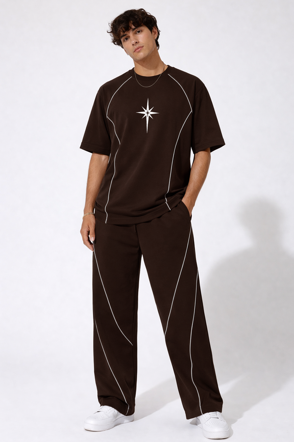 Phantom Line Co-ord Set : Brown