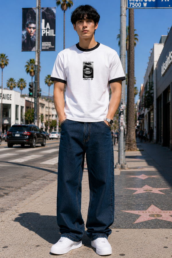 DO OR DIE - Ringer Cropped Tee
