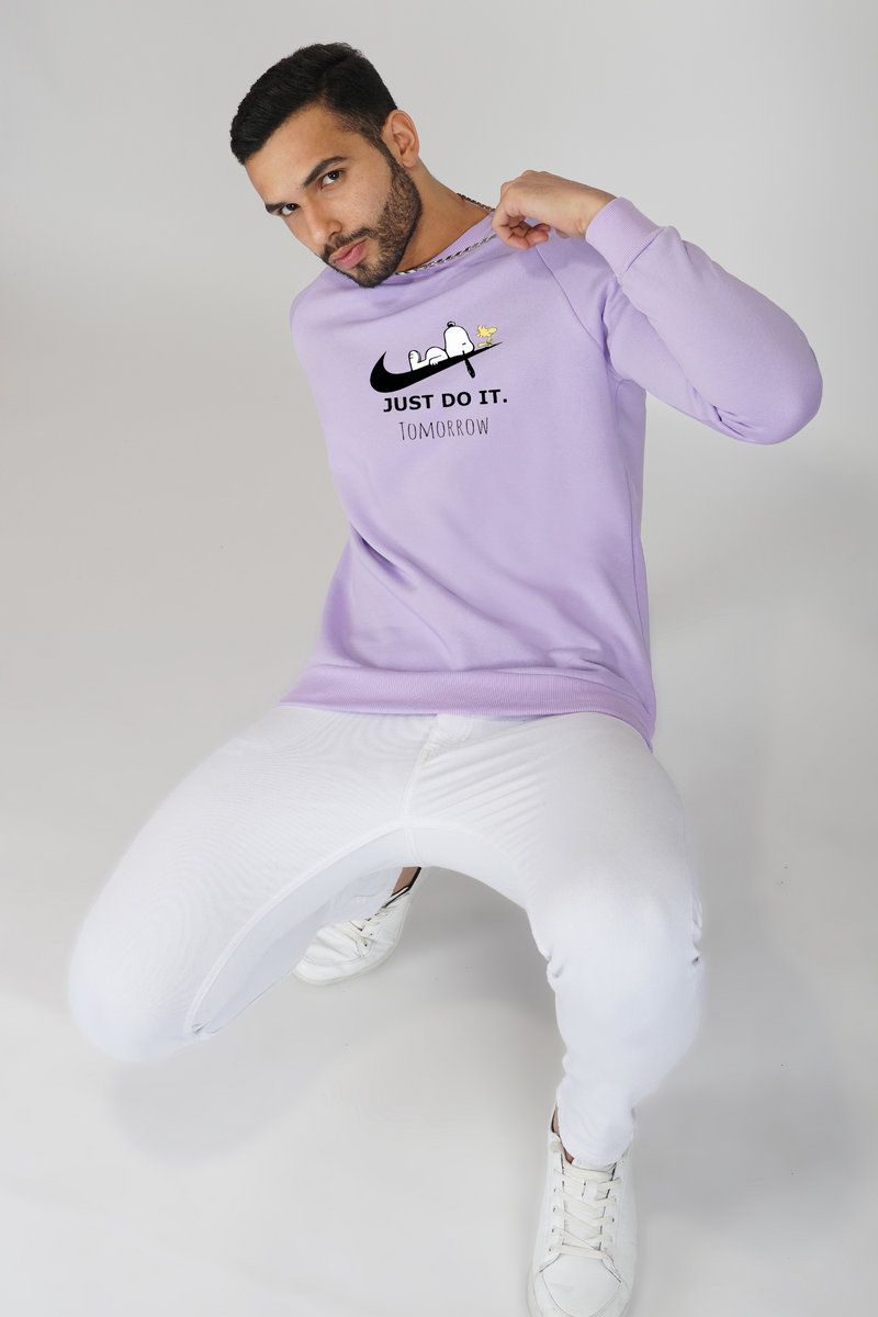 Just Do it. Tomorrow- Oversized Sweatshirt