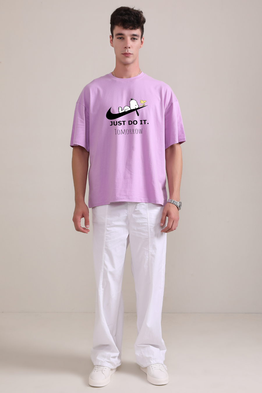 Just Do it. Tomorrow- Oversized t-shirt