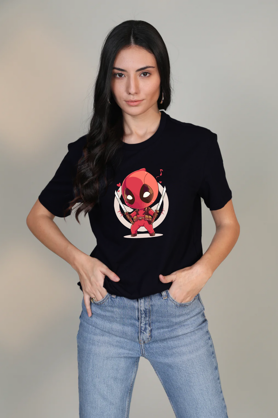 Kawai Deadpool - Half sleeve t-shirt
