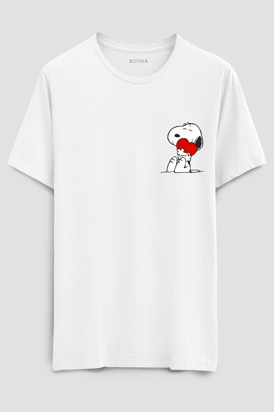 BotniaxVB Mr. Peanuts-White- Half sleeve White t-shirt