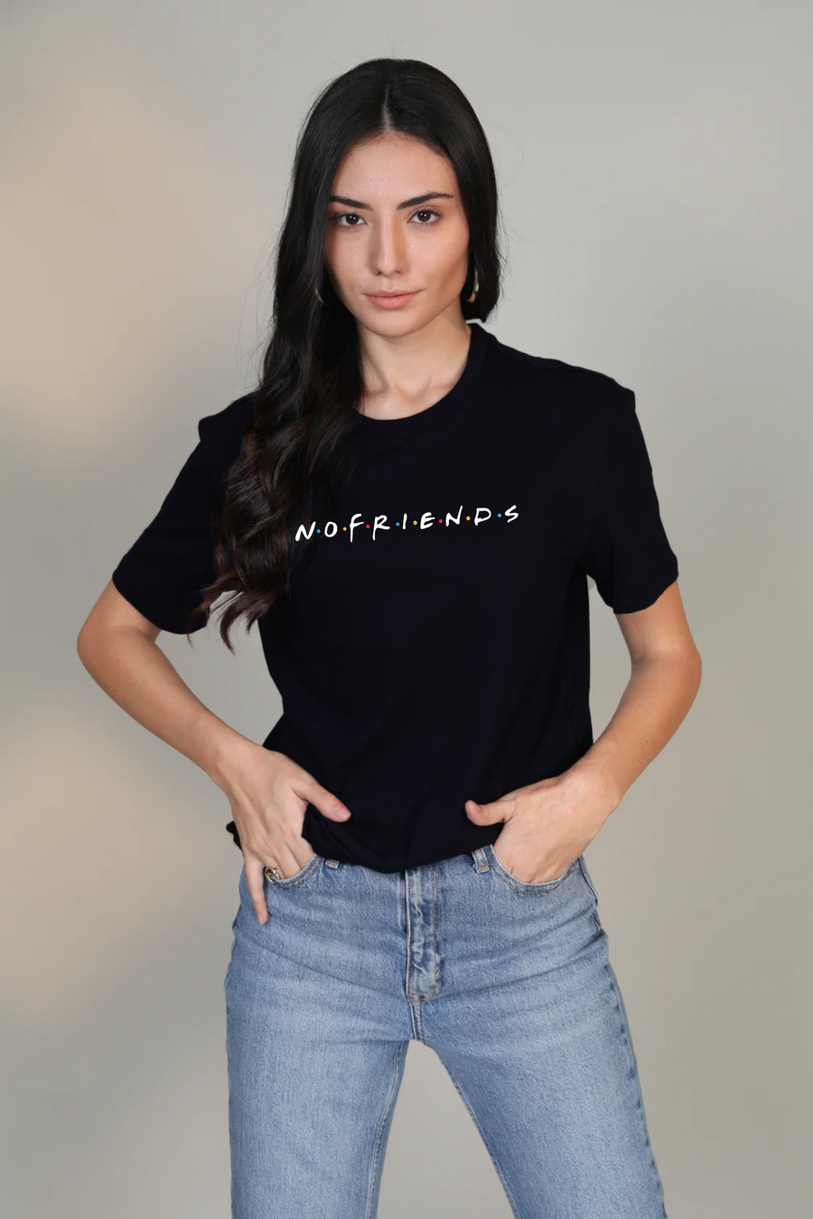 No Friends- Half sleeve t-shirt