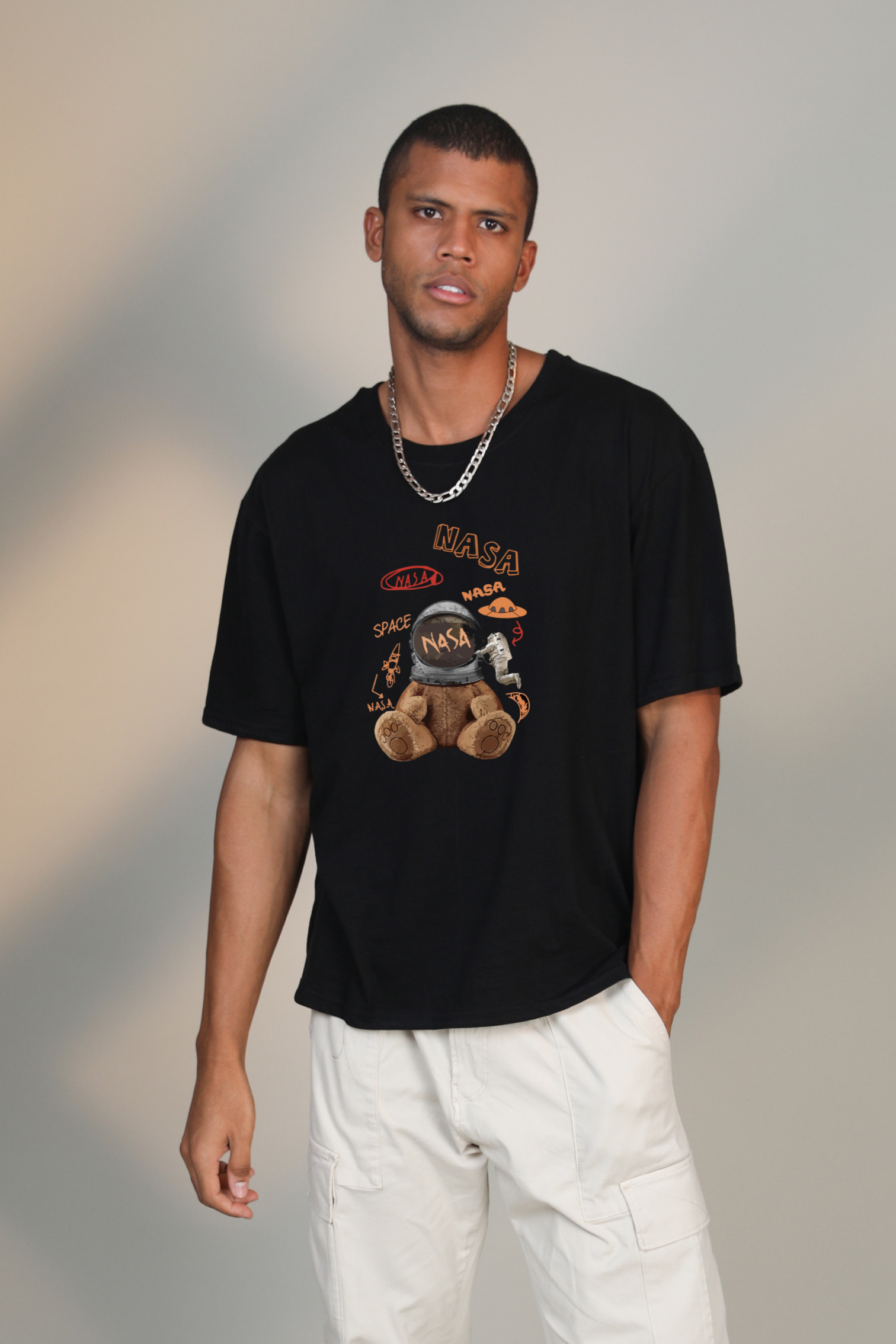Nasa Bear- Oversized t-shirt