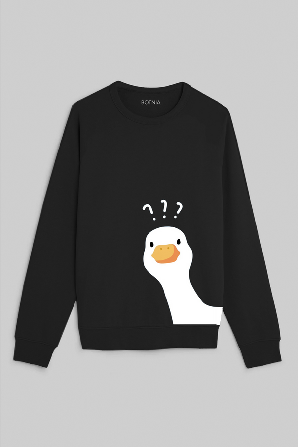 Cartoon Sweater Duck Wow Sweater Silly Goose Goose Wow Jumper Blue