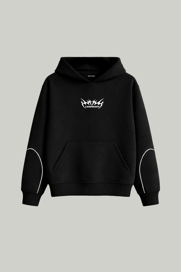 Legendary - Oversized Hoodie - Blod Black