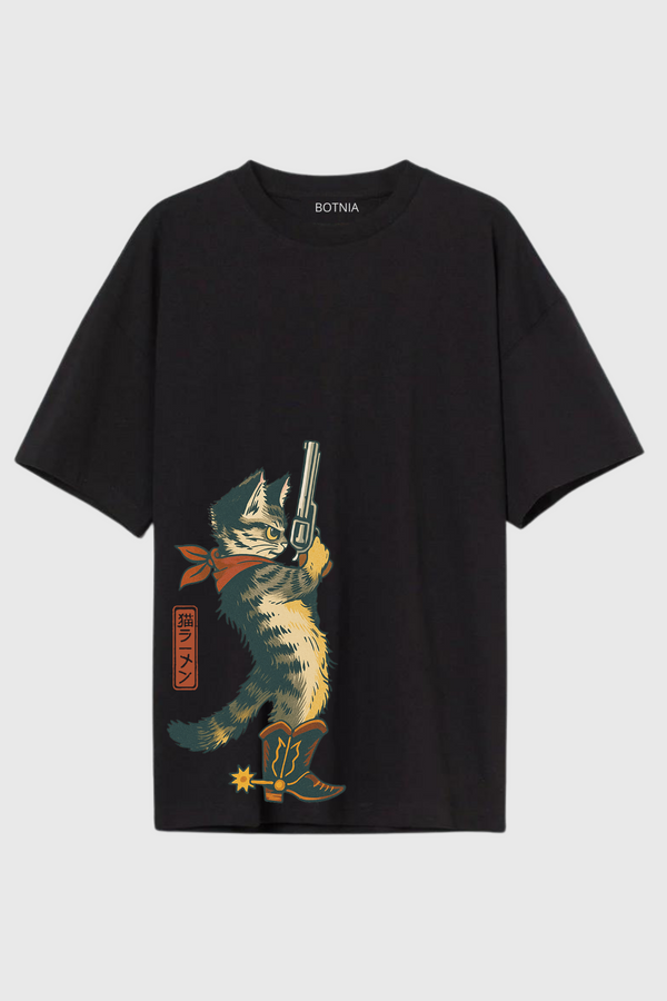 Sheriff Cat - Oversized T-Shirt