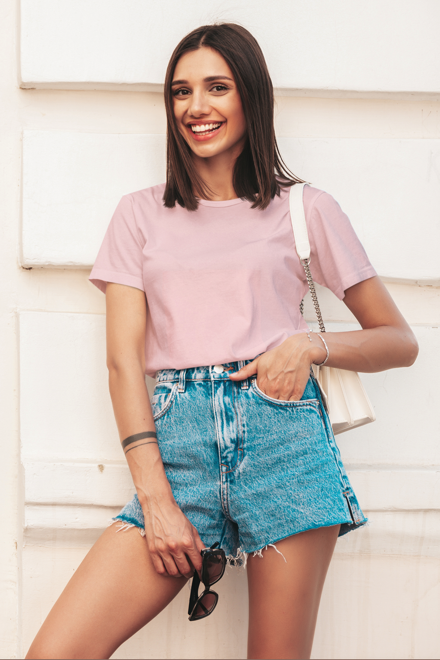 Pastel Pink -Women Short sleeve t-shirt
