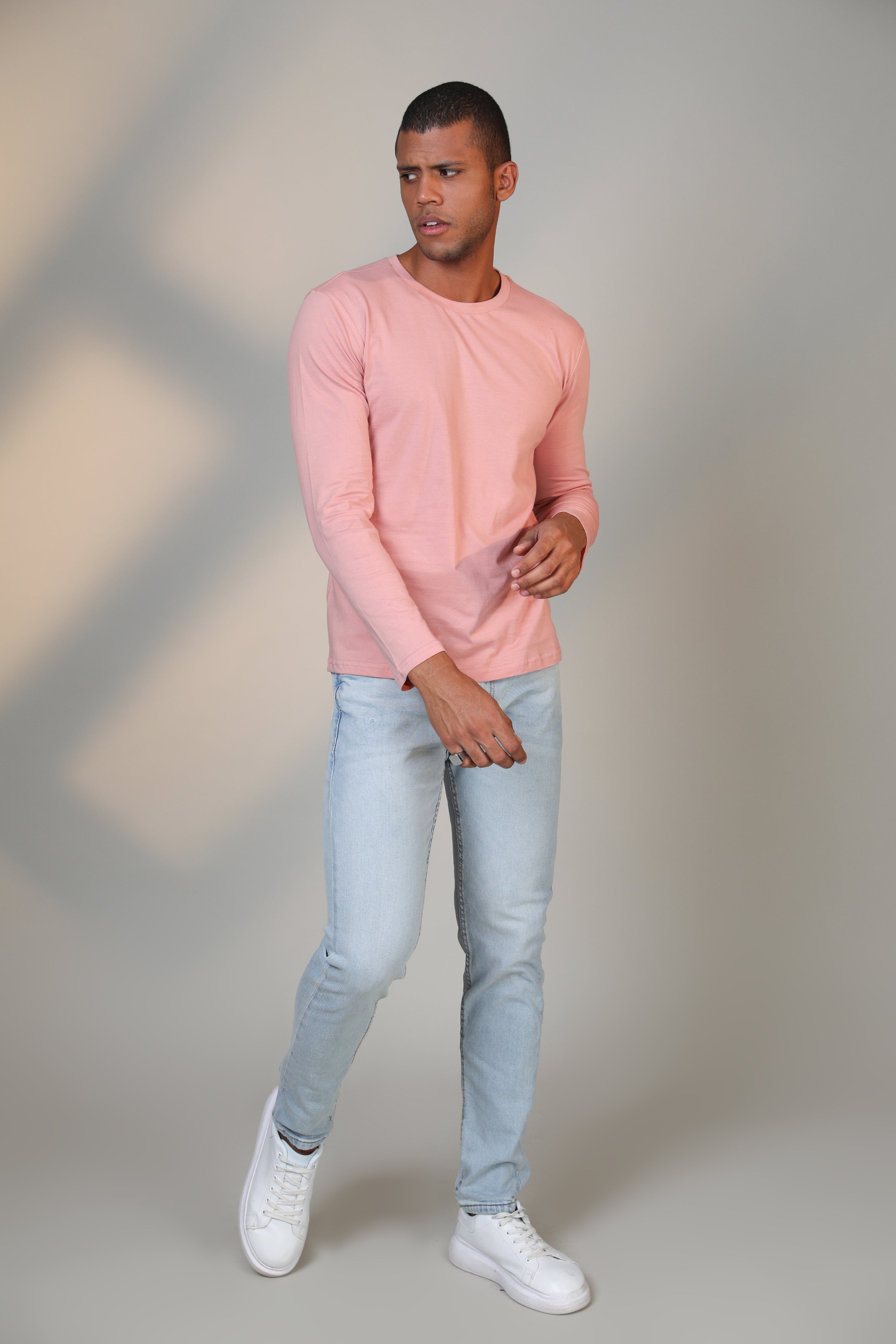 Pastel Pink - Full sleeve t-shirt